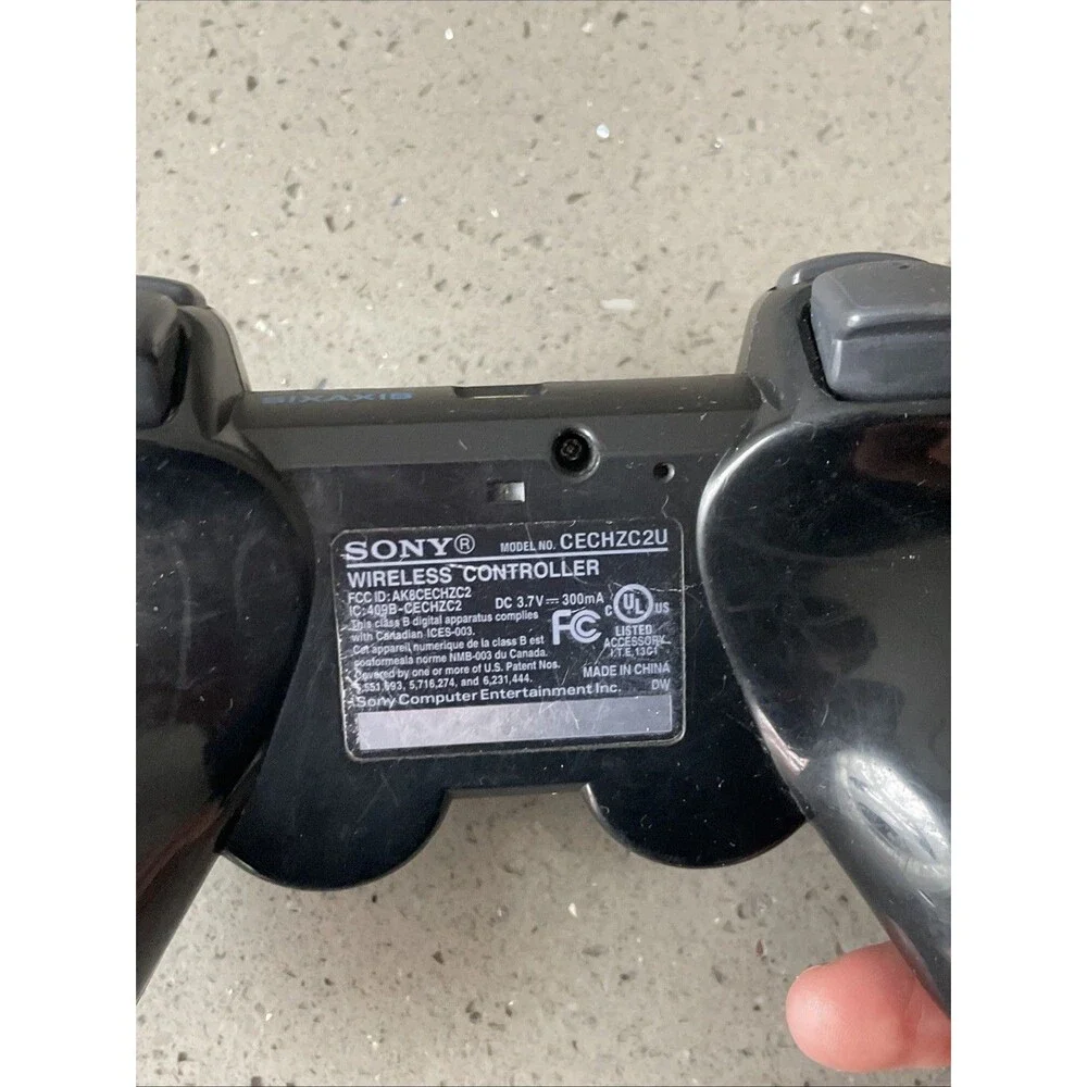 Sony PlayStation 3 DualShock 3 Wireless Controller Black OEM CECHZC2U Untested